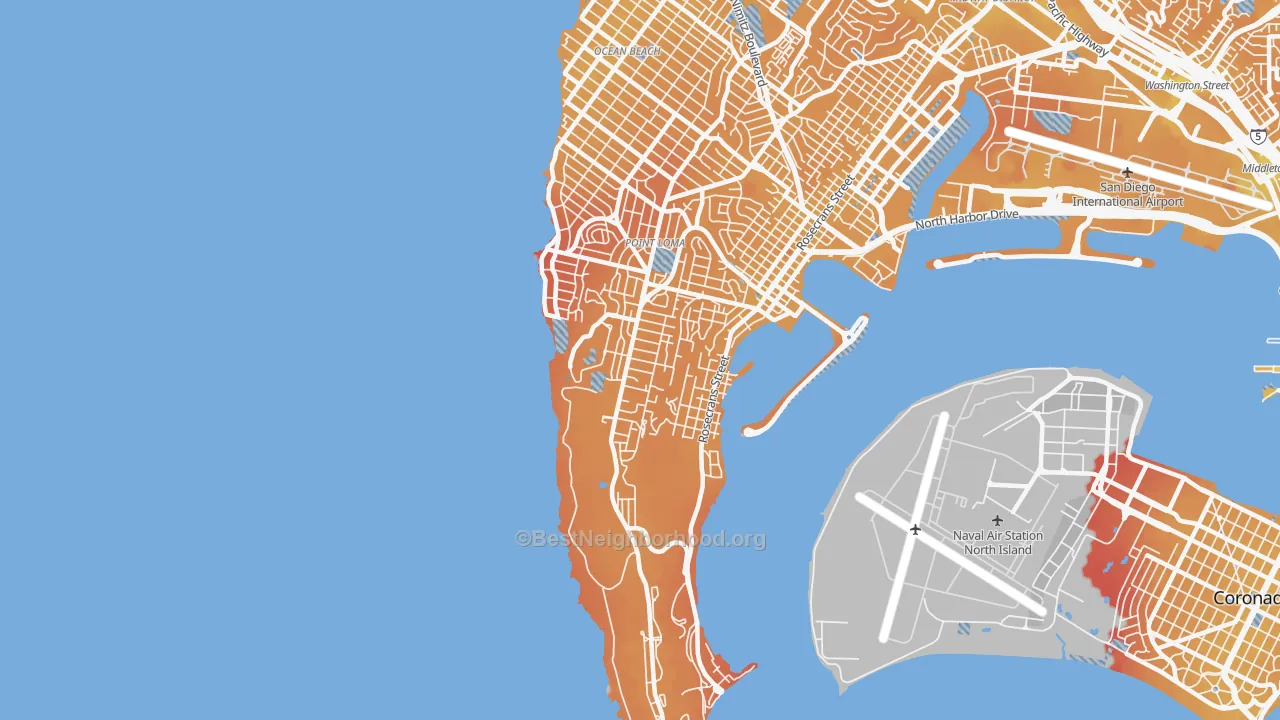Transit Grade map of Wooded Area, San Diego, CA