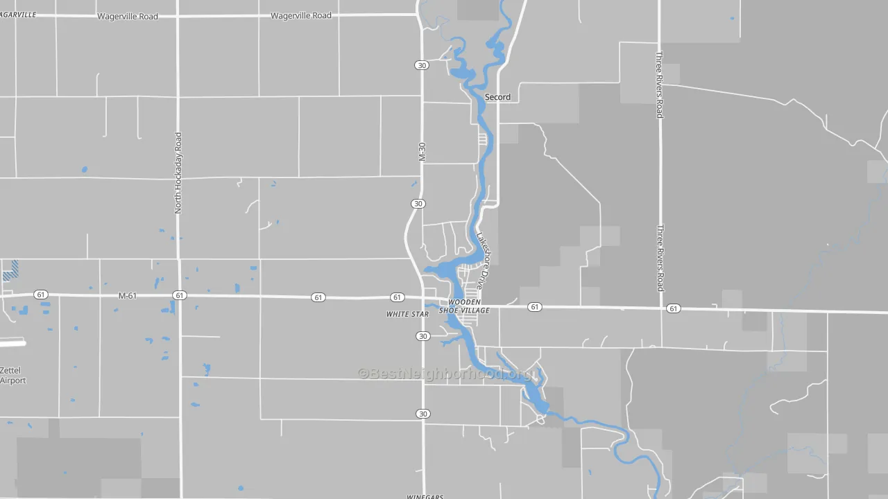 Transit Grade map of Wooden Shoe Village, MI