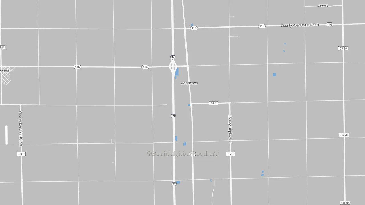 Transit Grade map of Woodford, IL