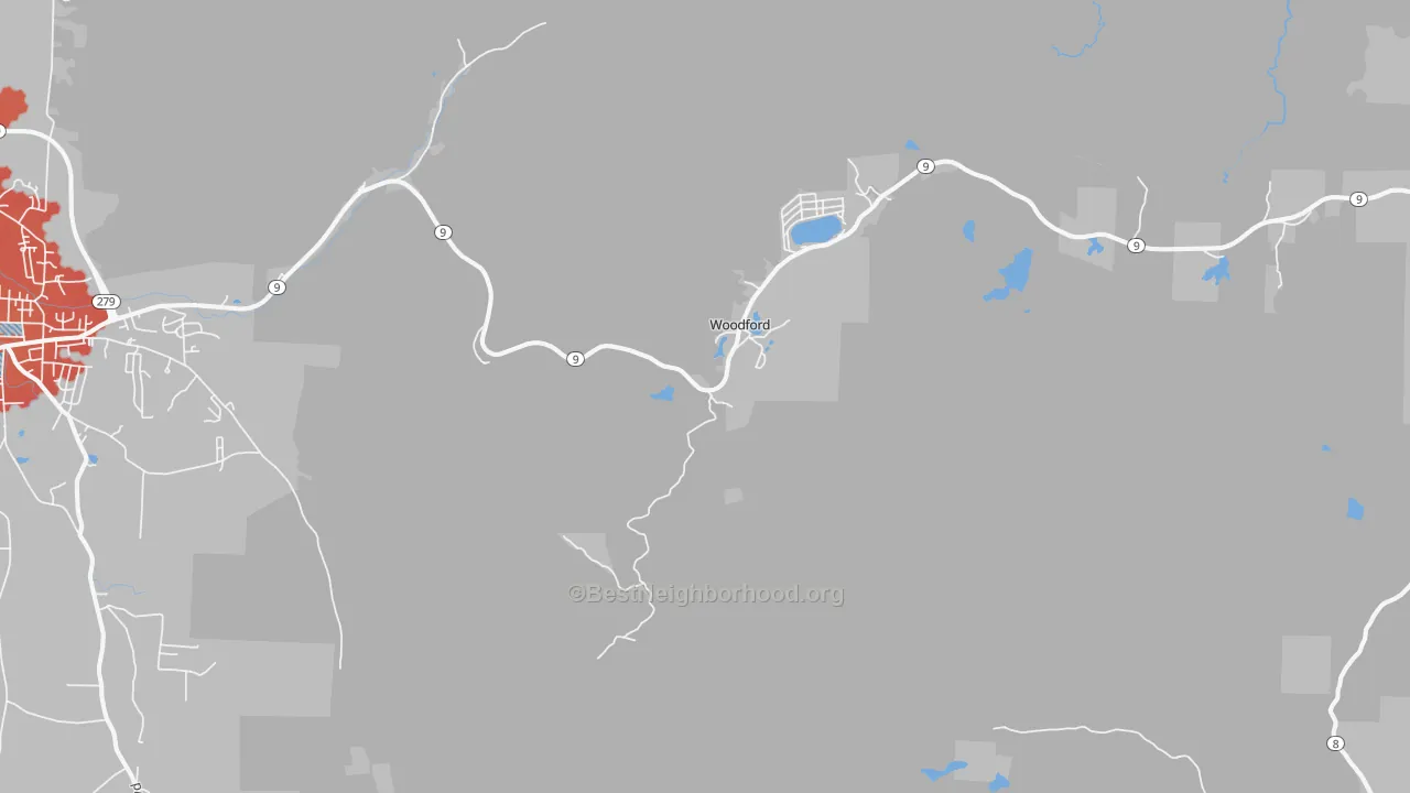 Transit Grade map of Woodford, VT