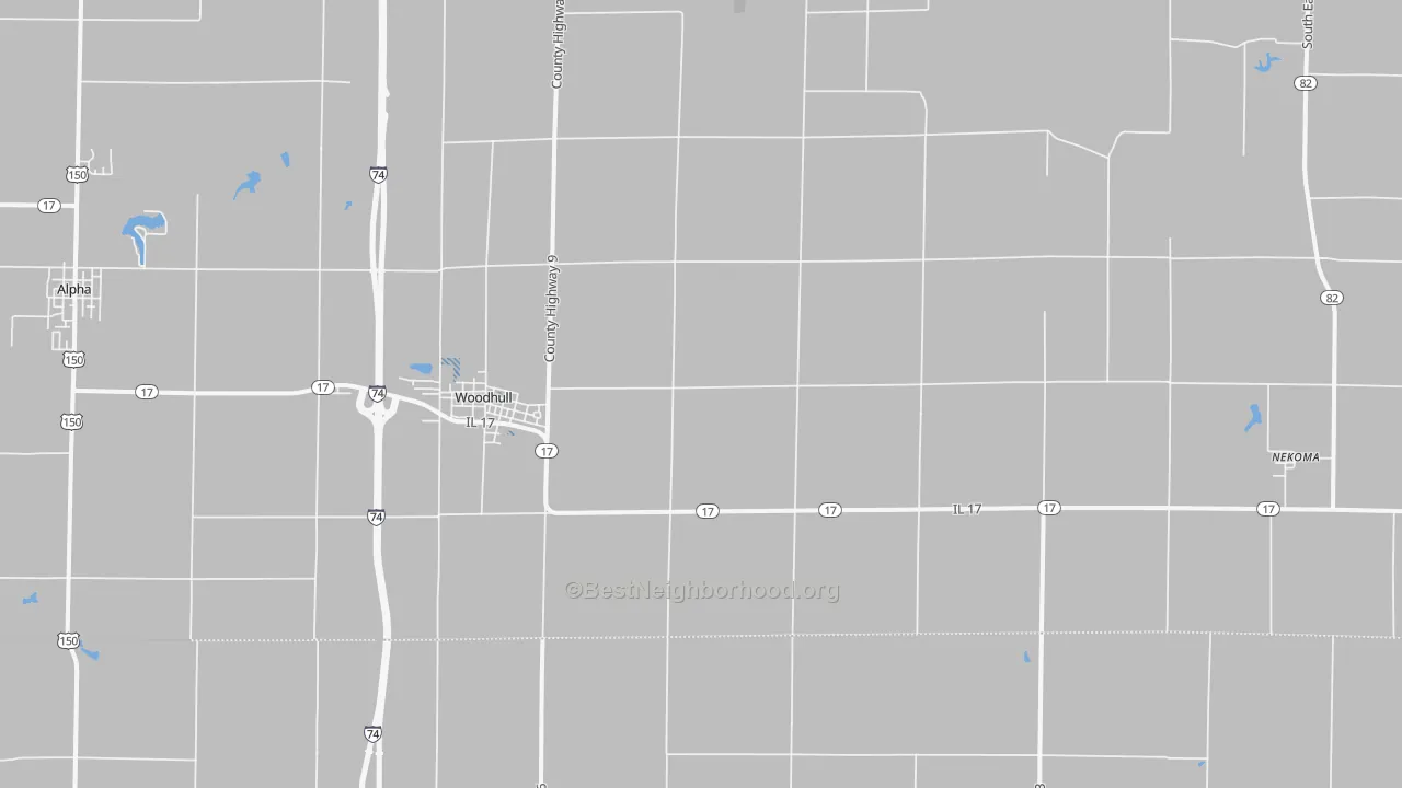 Transit Grade map of Woodhull, IL