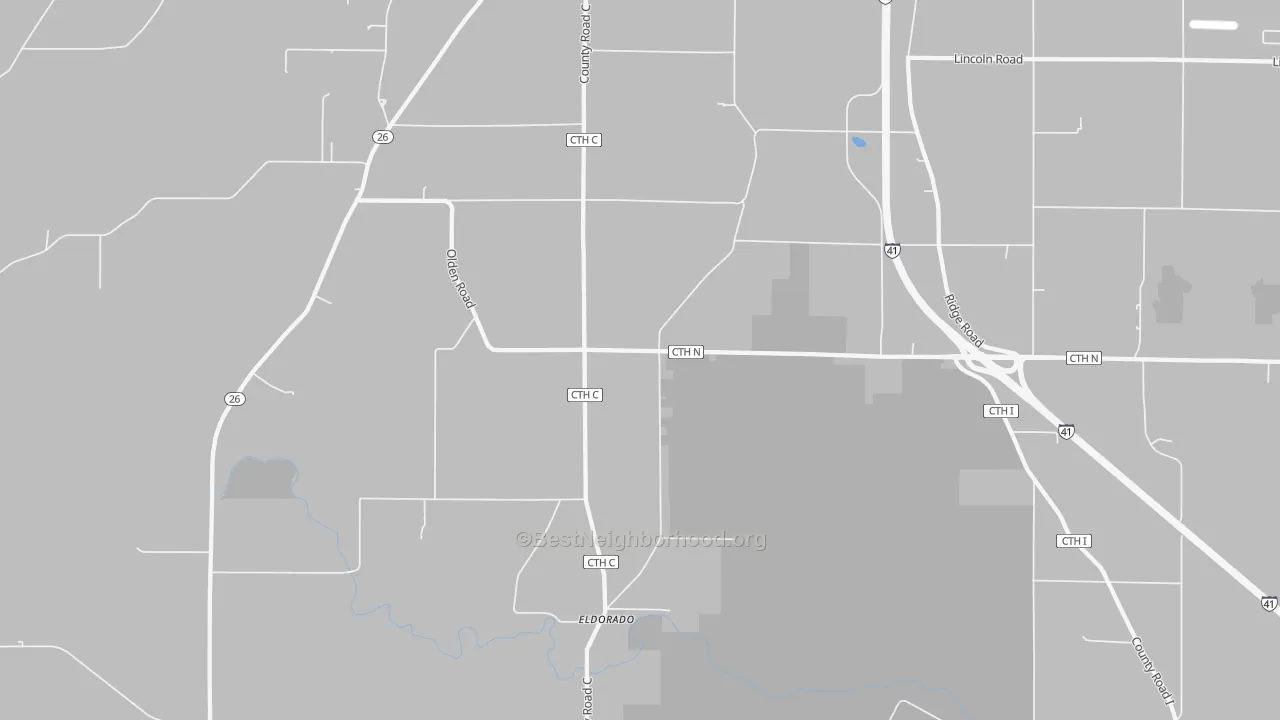 Transit Grade map of Woodhull, WI
