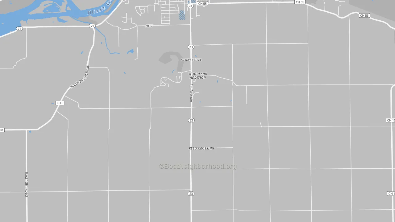 Transit Grade map of Woodland Addition, IL