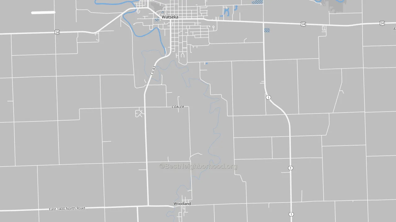 Transit Grade map of Woodland, IL