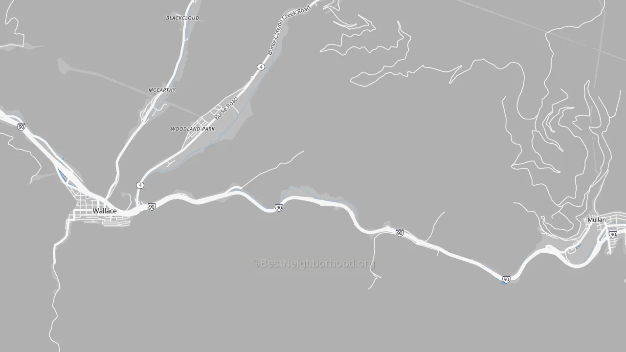 Transit Grade map of Woodland Park, ID
