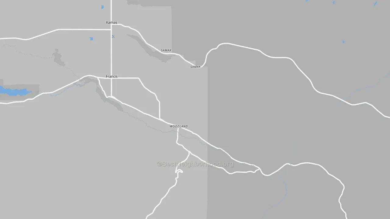 Transit Grade map of Woodland, UT