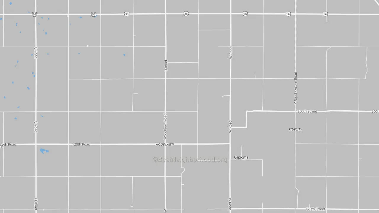 Transit Grade map of Woodlawn, KS