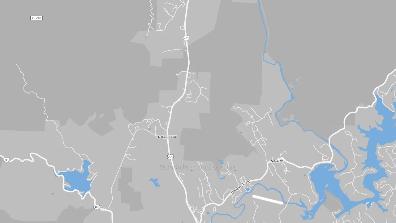 Transit Grade map of Woodlawn, NC