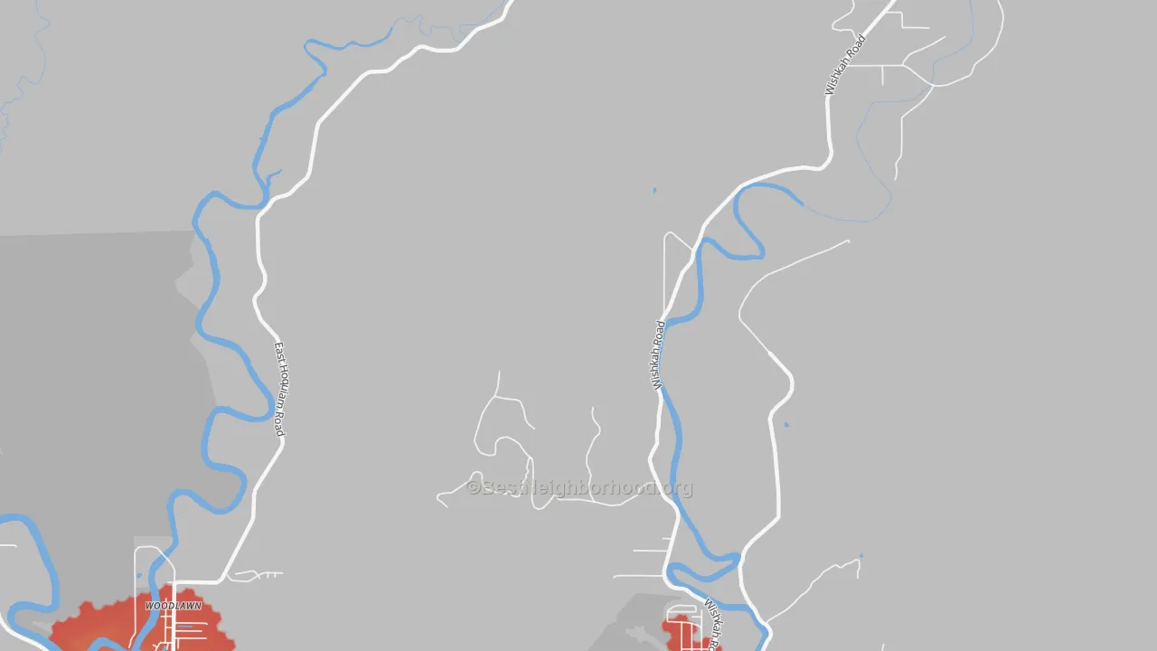 Transit Grade map of Woodlawn, WA