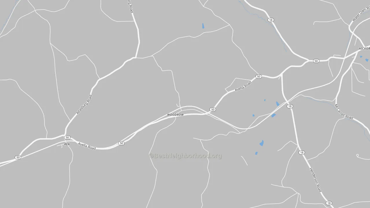 Transit Grade map of Woodrow, PA