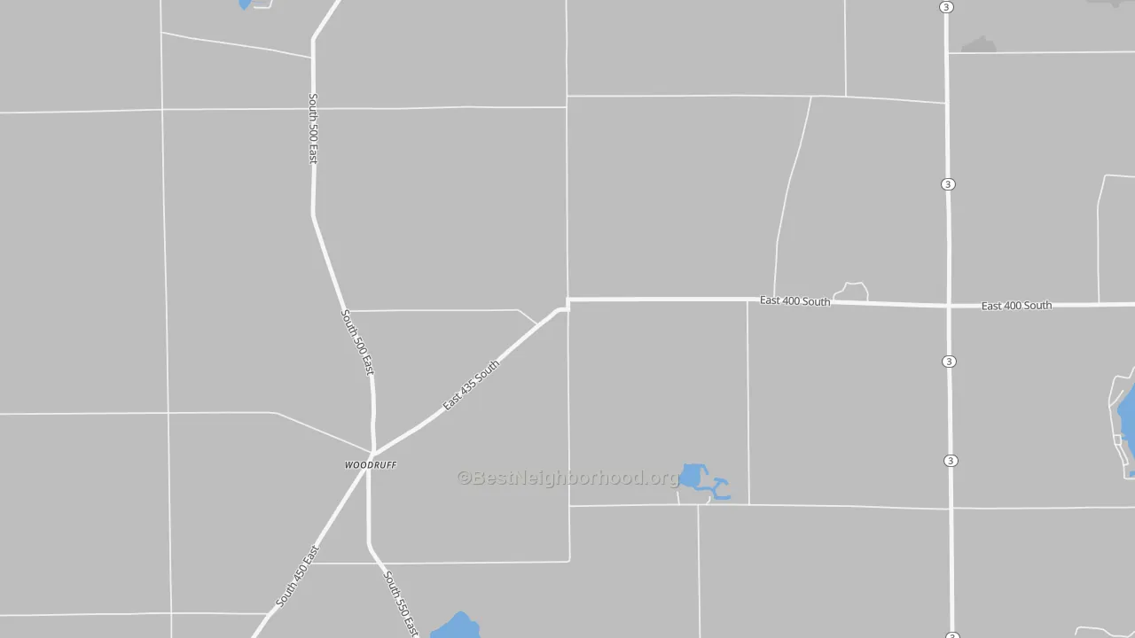 Transit Grade map of Woodruff, IN
