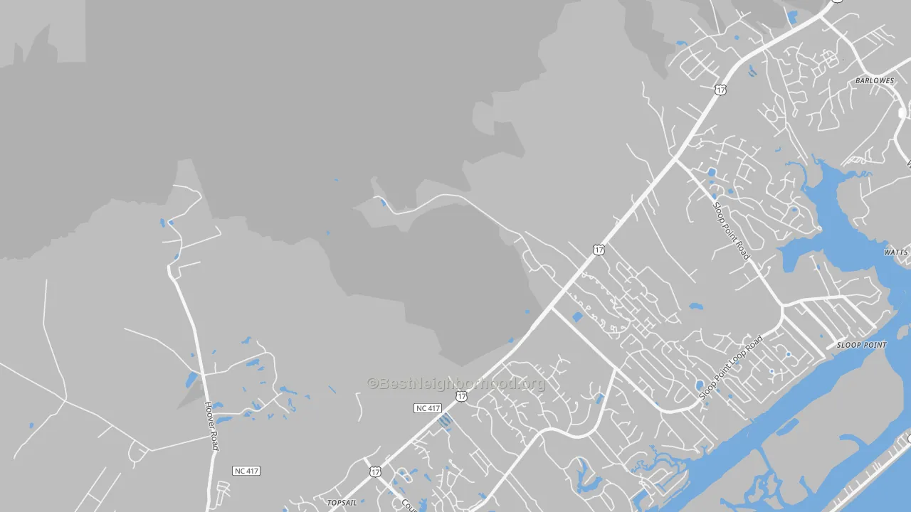 Transit Grade map of Woodside, NC