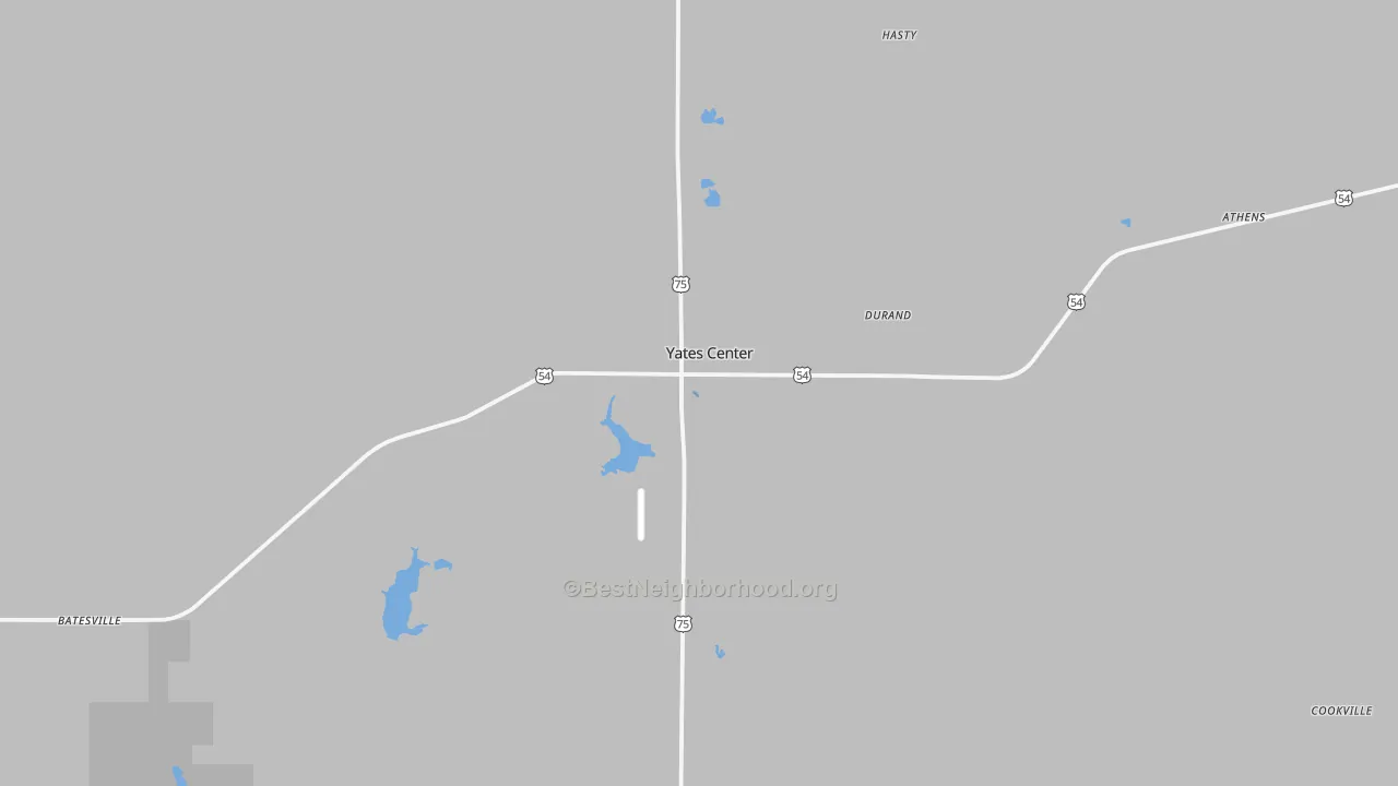 Transit Grade map of Woodson County, KS