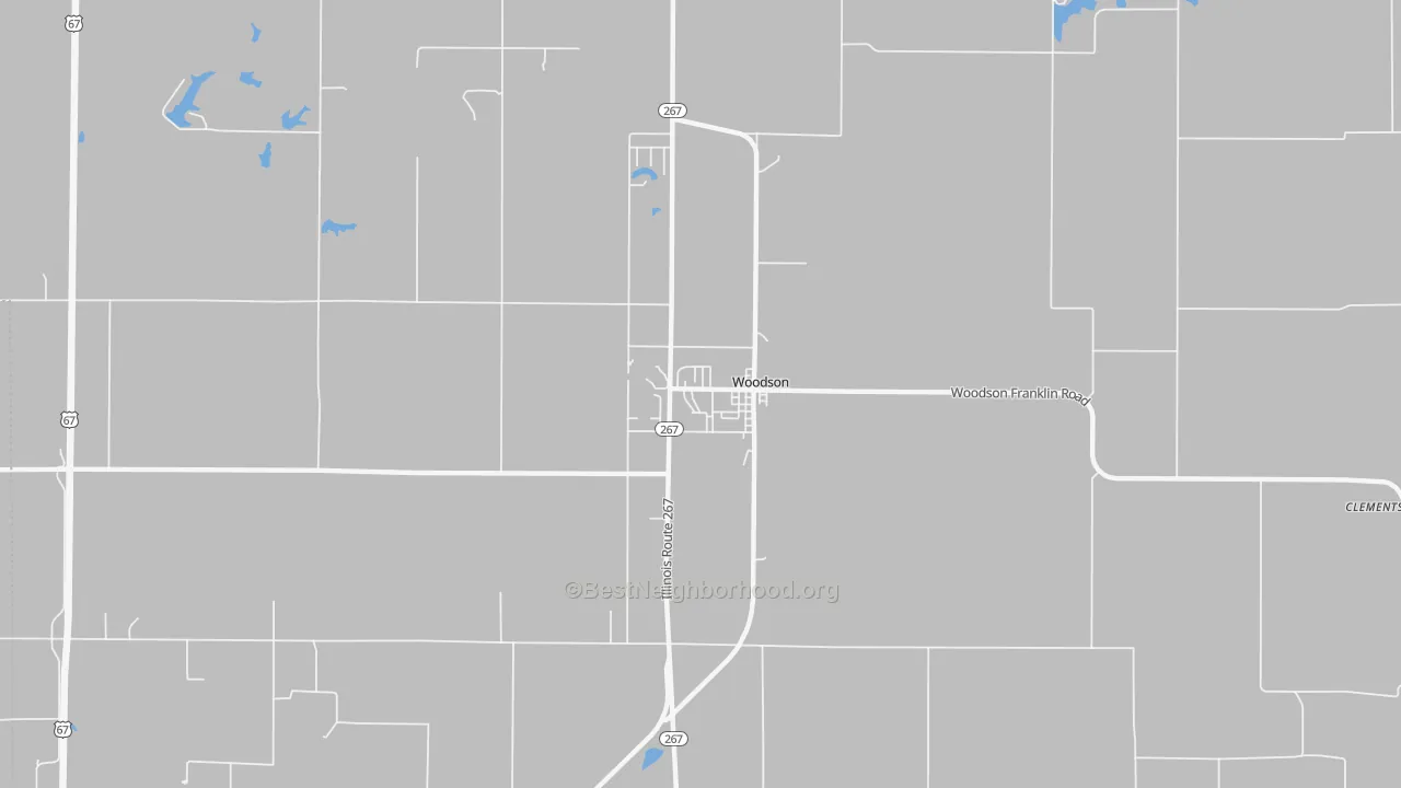 Transit Grade map of Woodson, IL