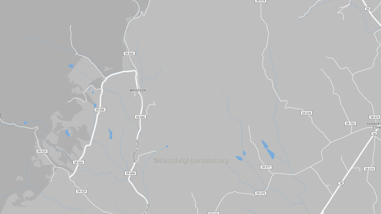 Transit Grade map of Woodson, VA