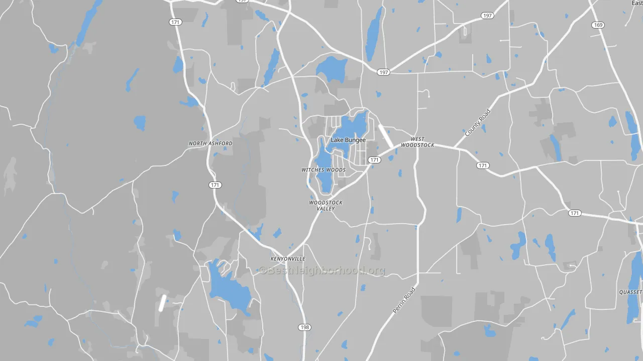 Transit Grade map of Woodstock Valley, CT