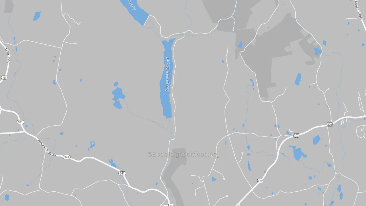 Transit Grade map of Woodville, CT