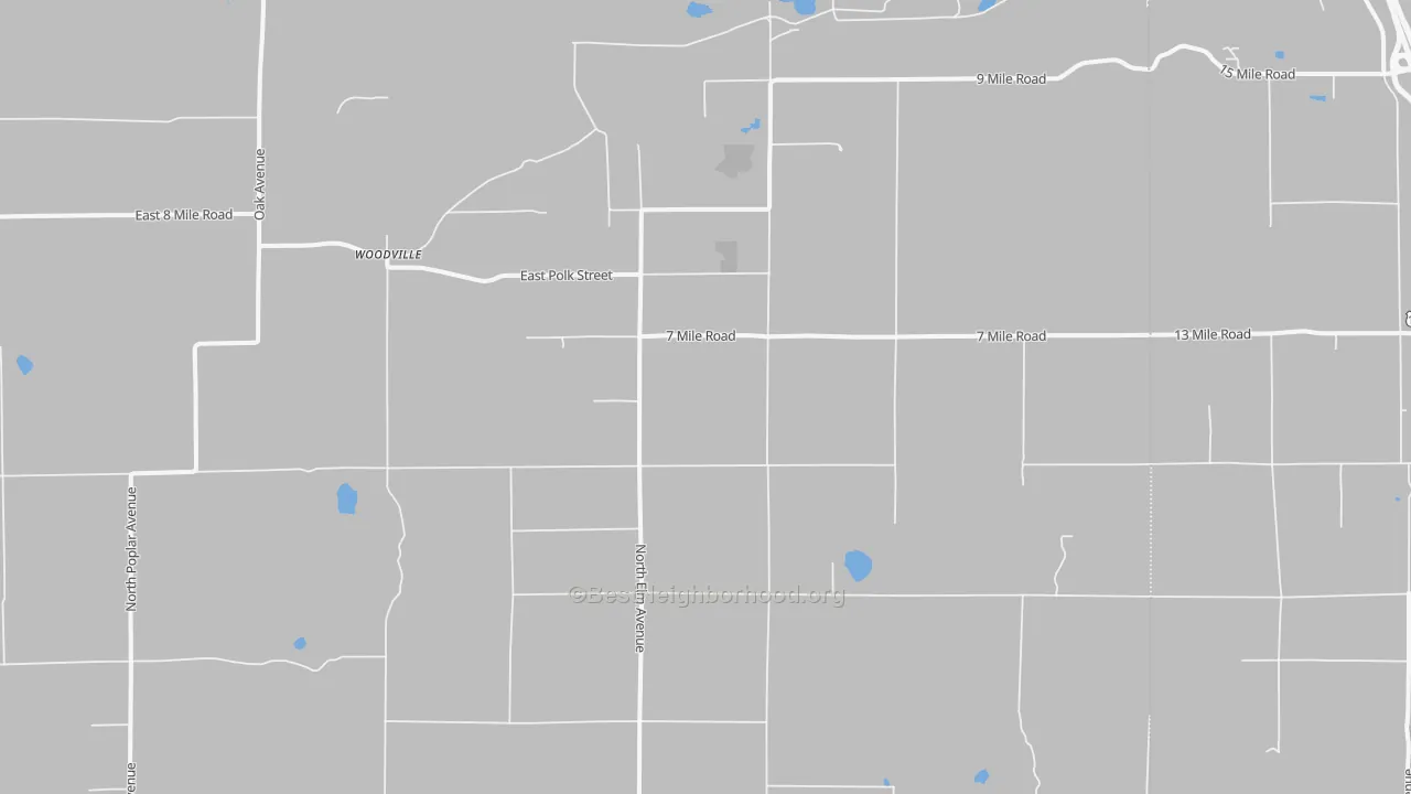 Transit Grade map of Woodville, MI
