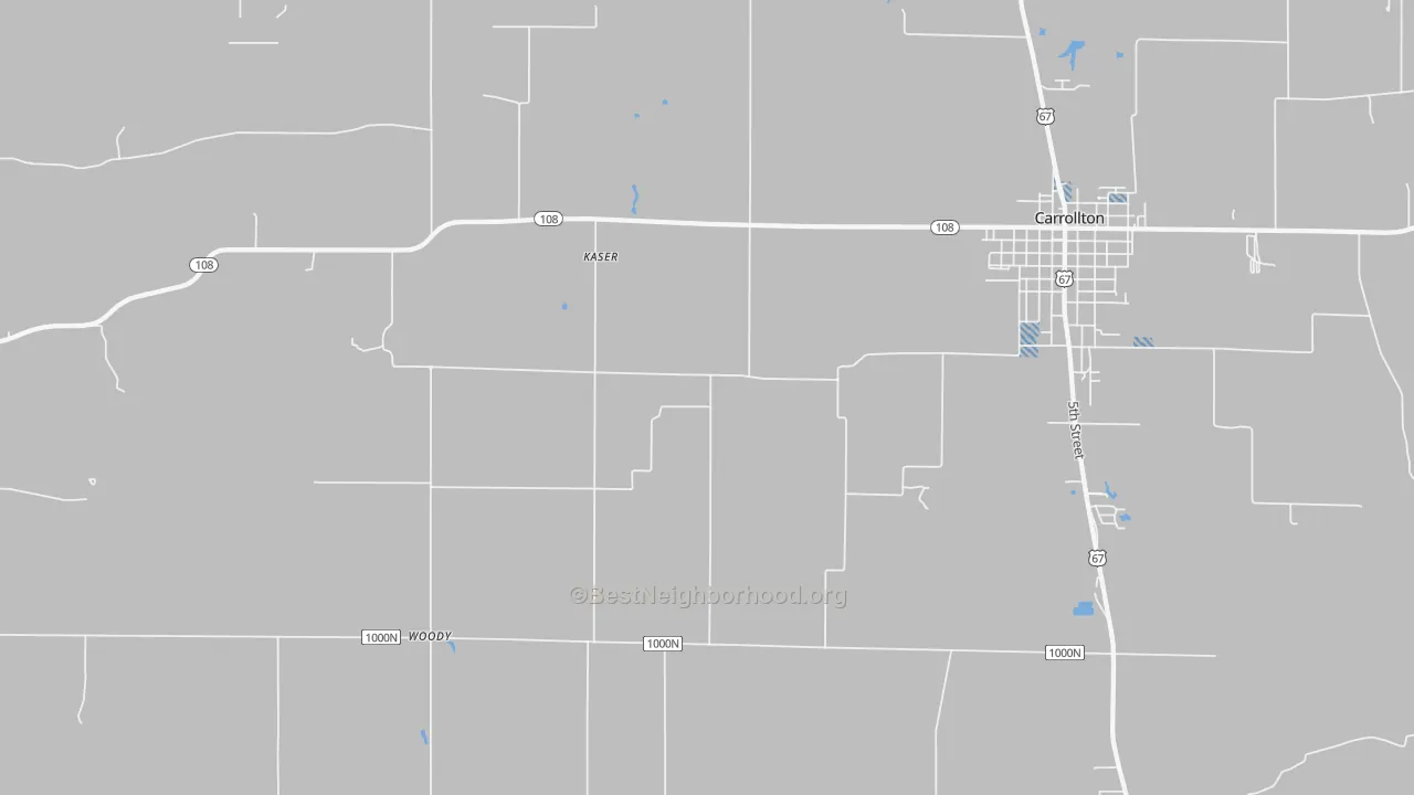 Transit Grade map of Woody, IL