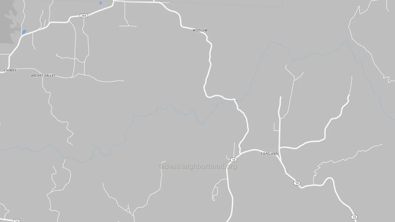 Transit Grade map of Woolum, AR