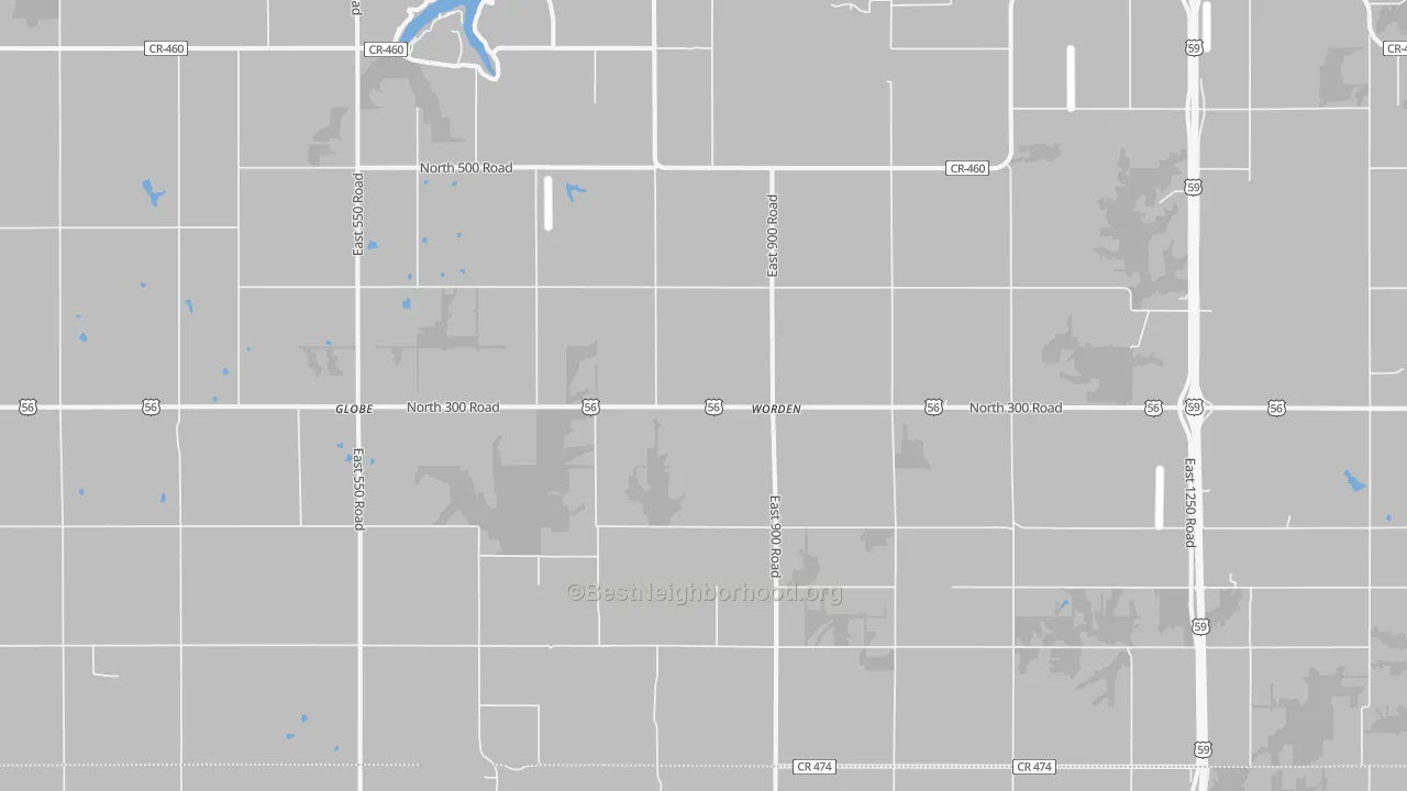 Transit Grade map of Worden, KS