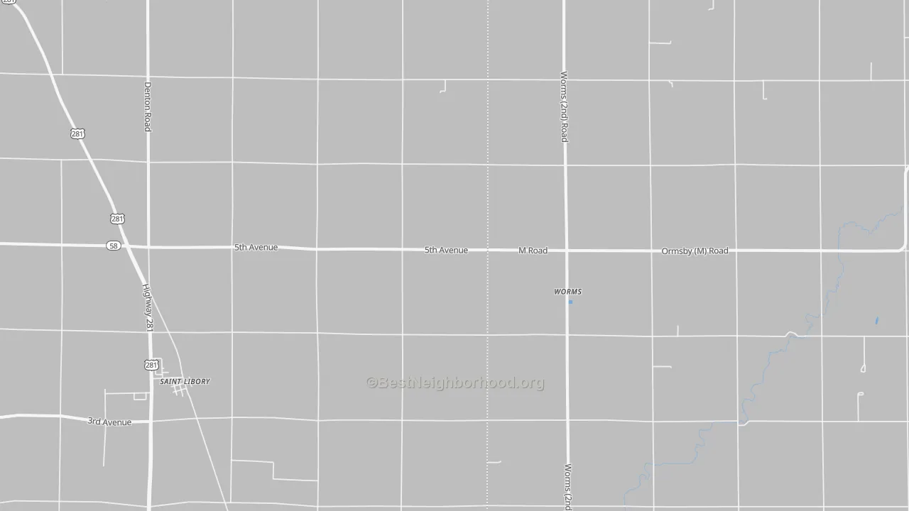 Transit Grade map of Worms, NE