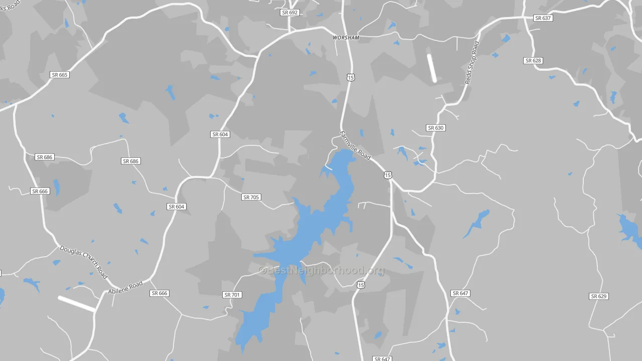 Transit Grade map of Worsham, VA