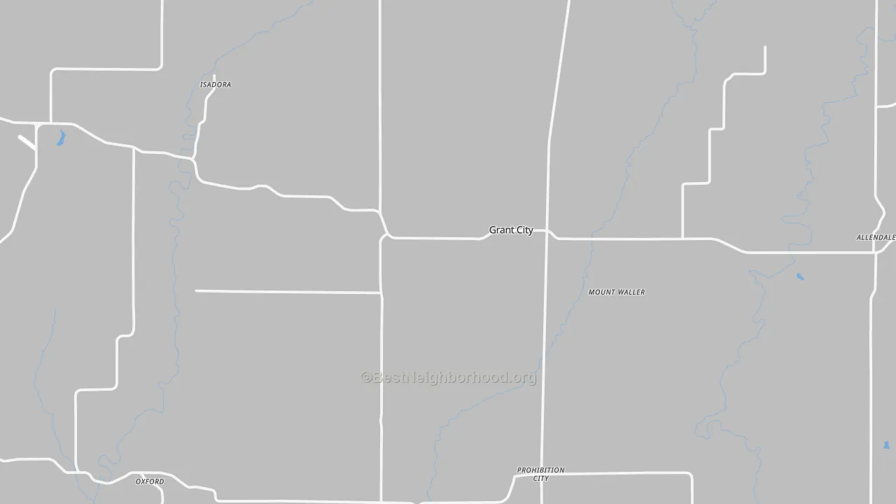 Transit Grade map of Worth County, MO