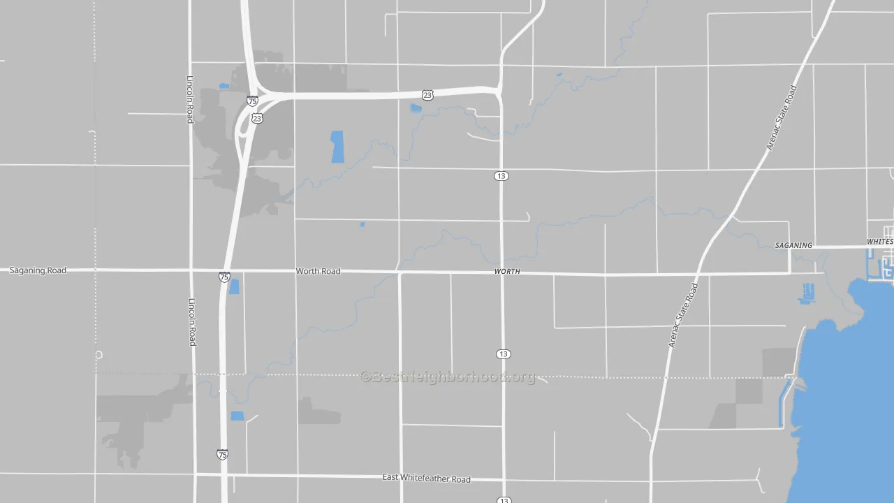 Transit Grade map of Worth, MI