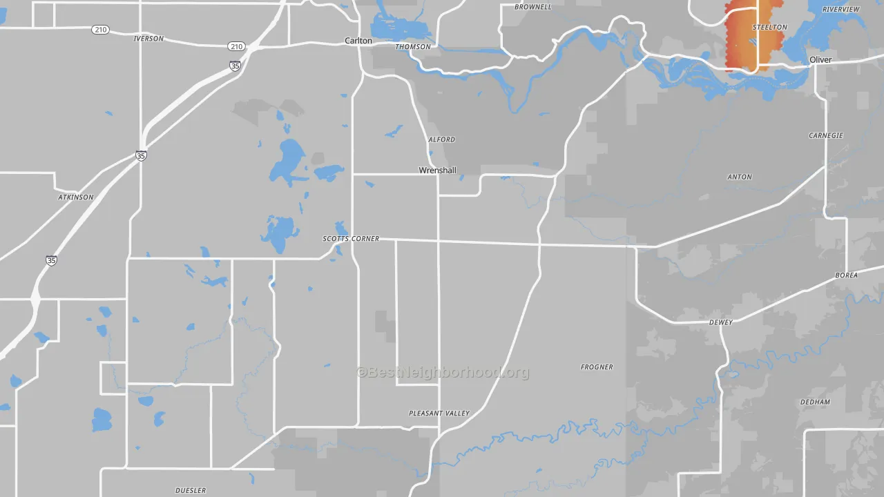 Transit Grade map of Wrenshall, MN