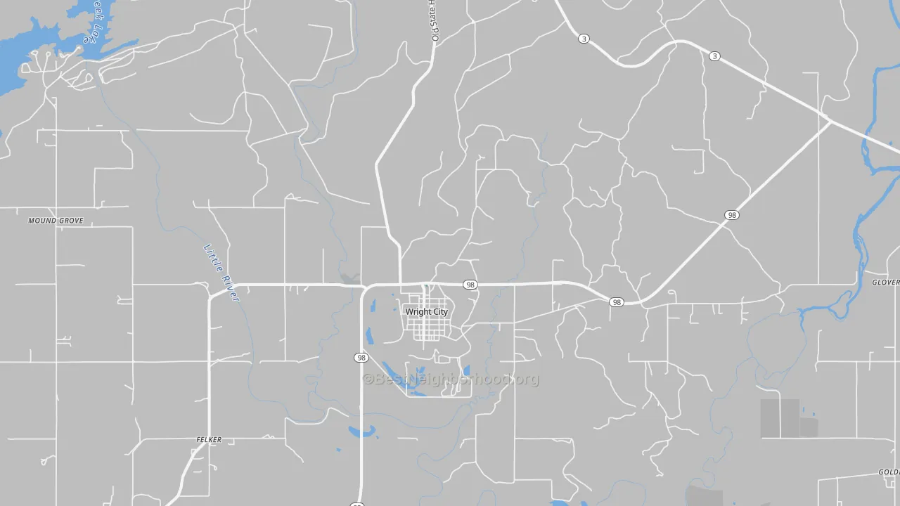 Transit Grade map of Wright City, OK