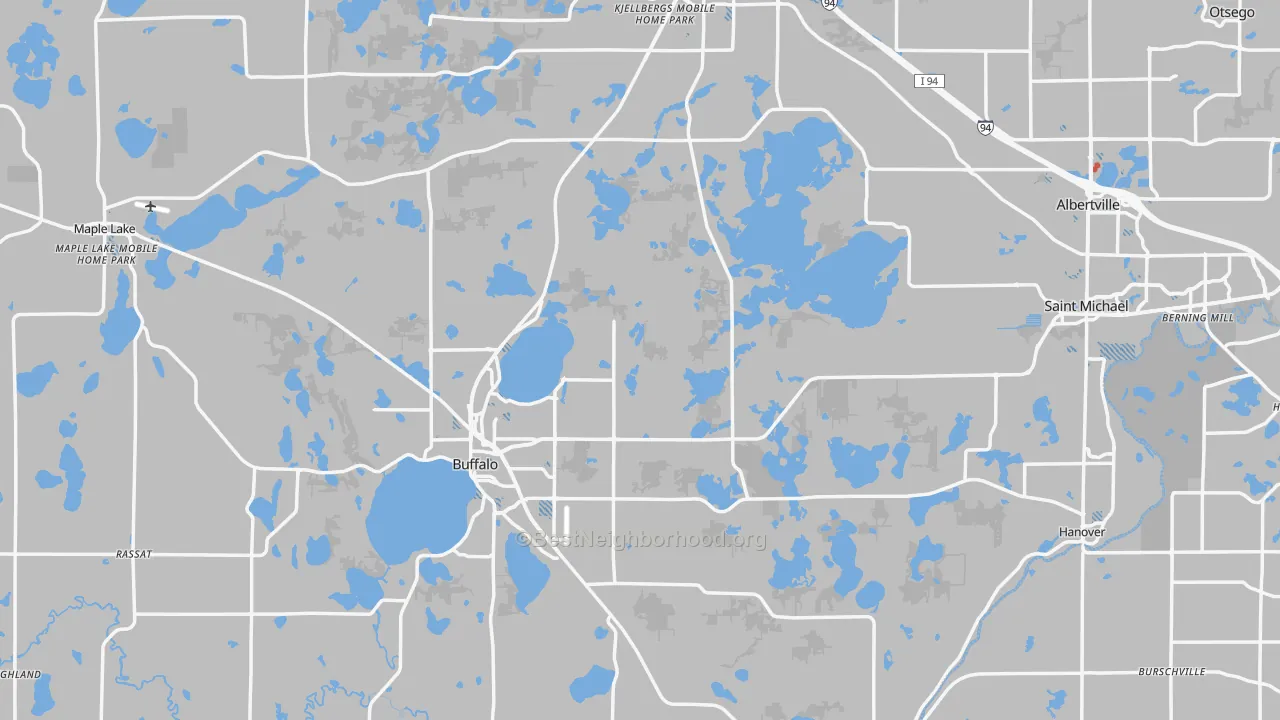 Transit Grade map of Wright County, MN