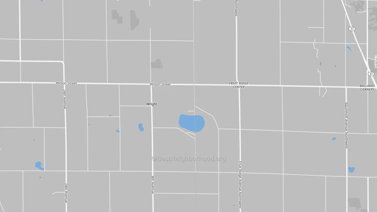 Transit Grade map of Wright, MI