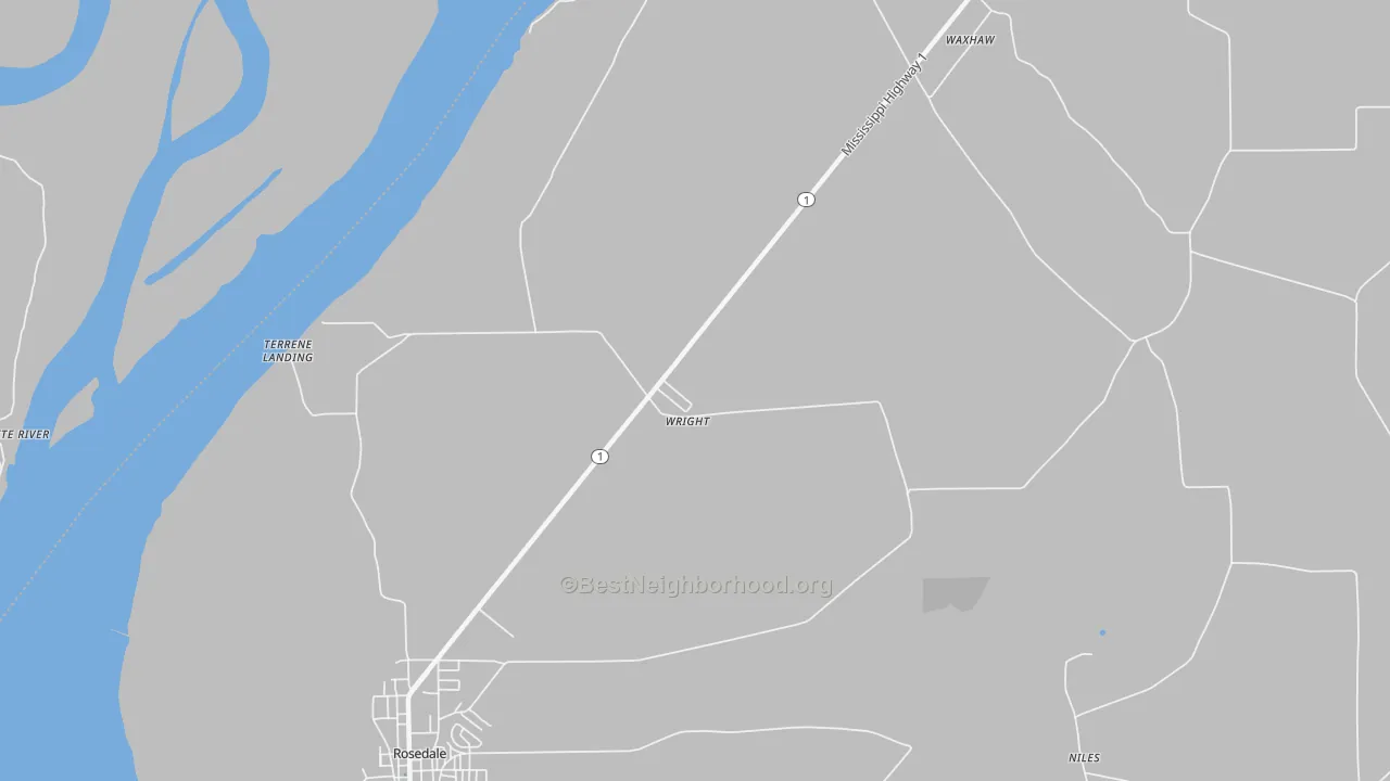 Transit Grade map of Wright, MS