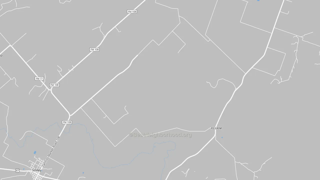 Transit Grade map of Wrightsboro, TX