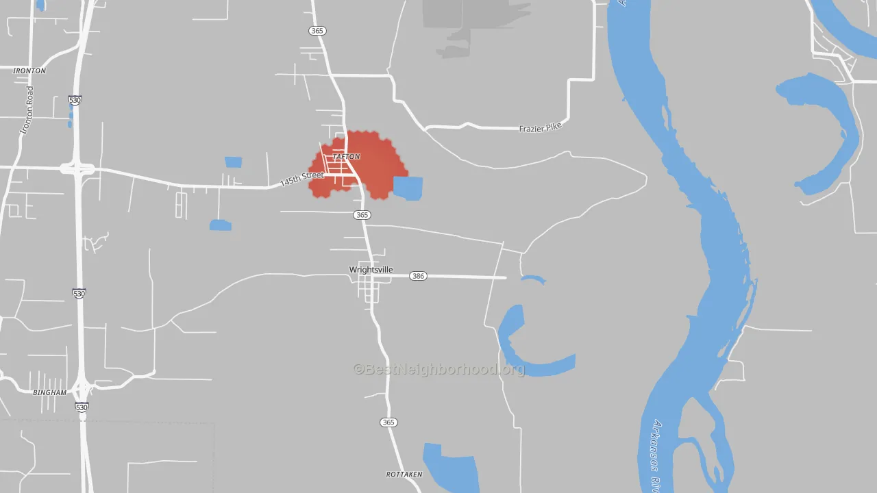 Transit Grade map of Wrightsville, AR
