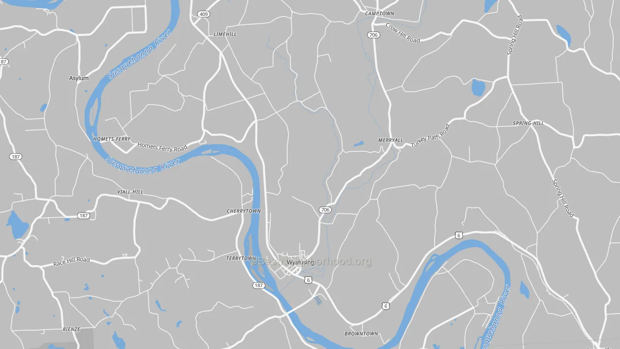 Transit Grade map of Wyalusing, PA