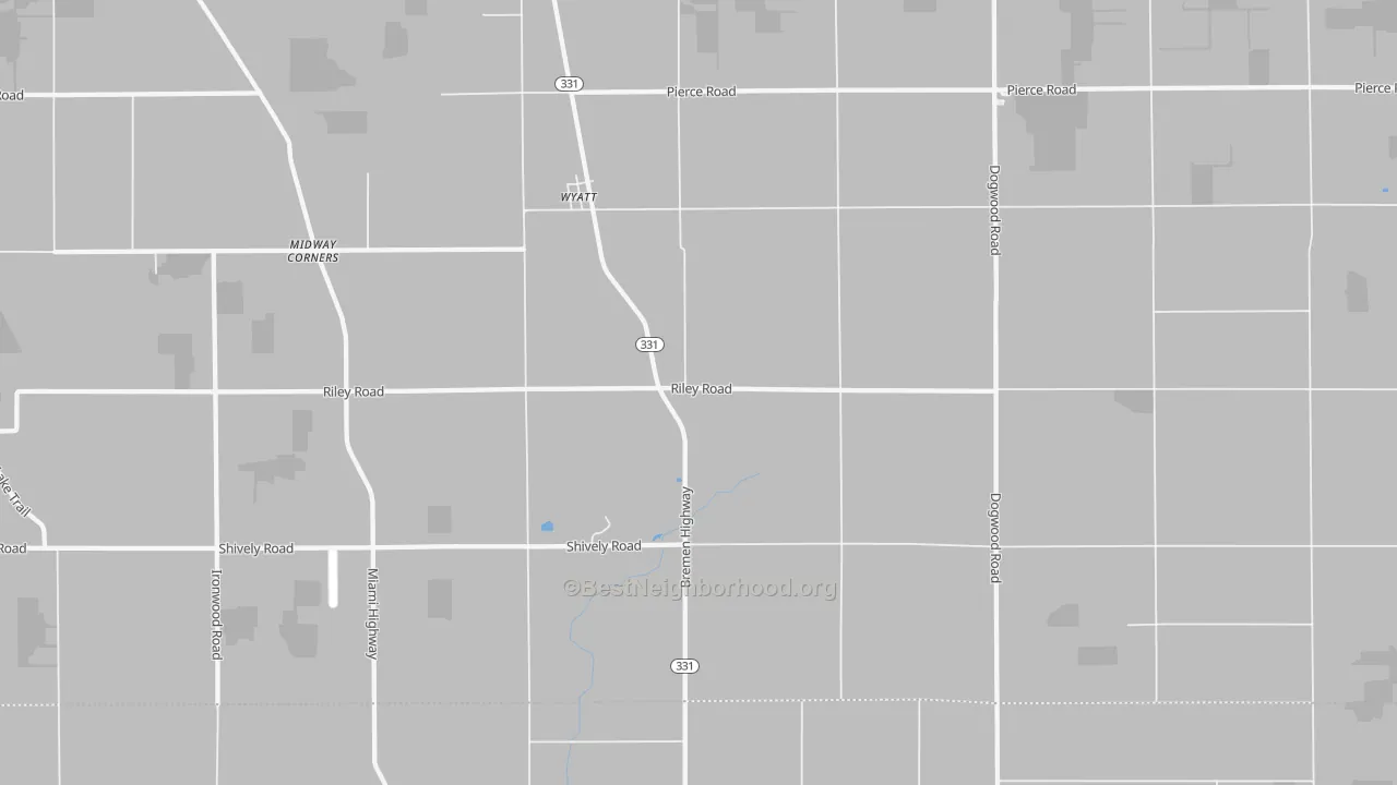 Transit Grade map of Wyatt, IN