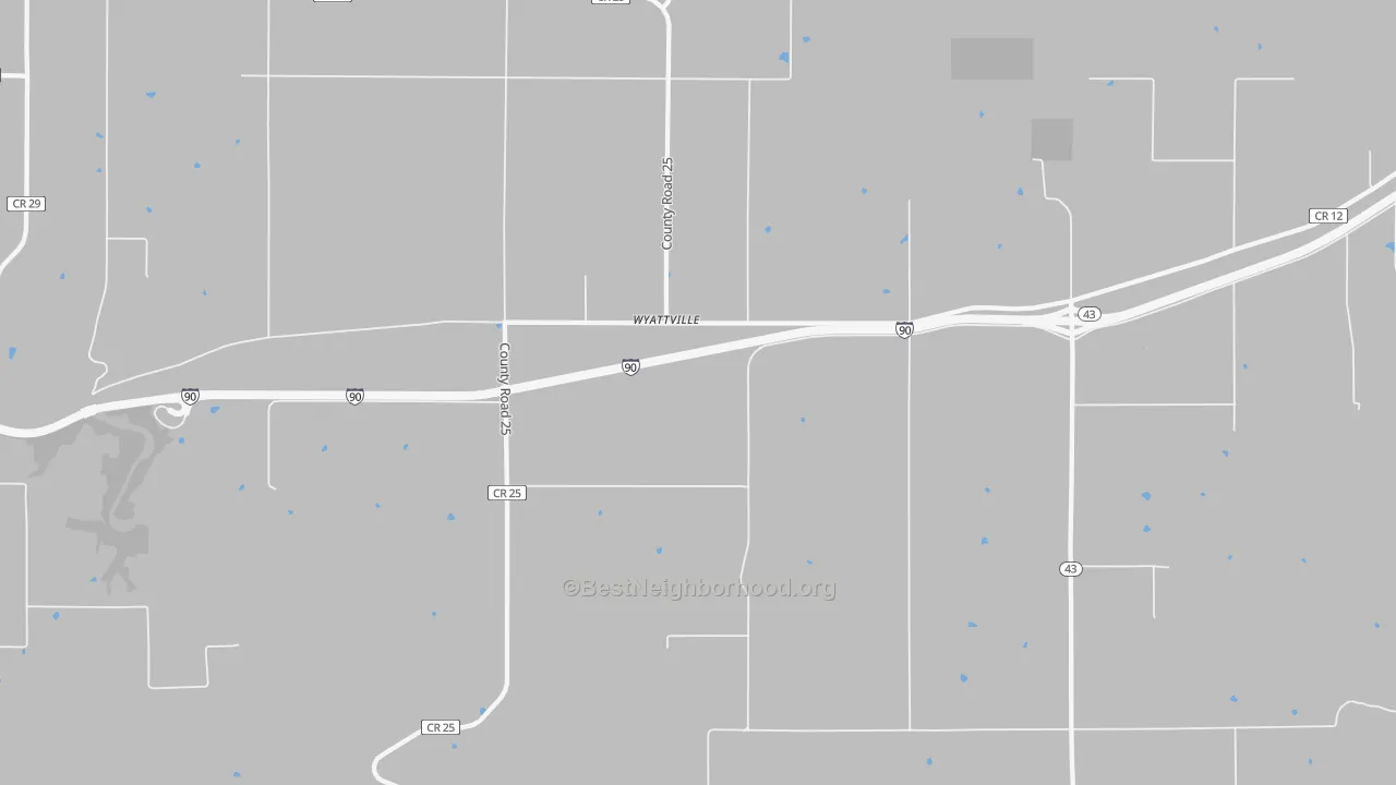 Transit Grade map of Wyattville, MN