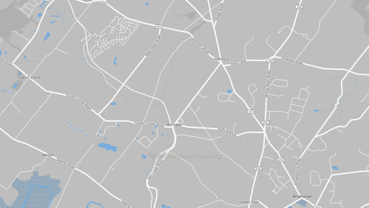 Transit Grade map of Wycombe, PA