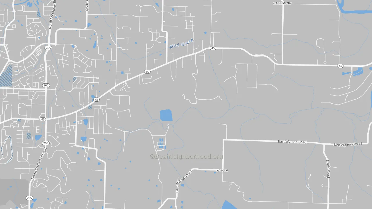 Transit Grade map of Wyman, AR