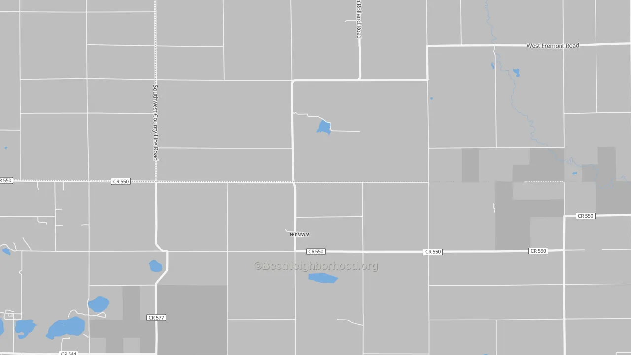 Transit Grade map of Wyman, MI