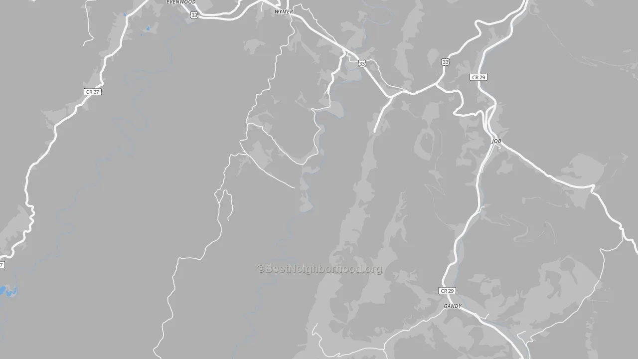 Transit Grade map of Wymer, WV