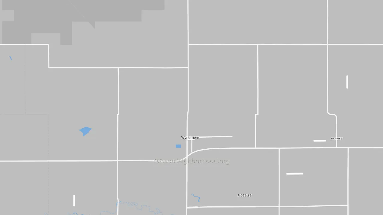 Transit Grade map of Wyndmere, ND