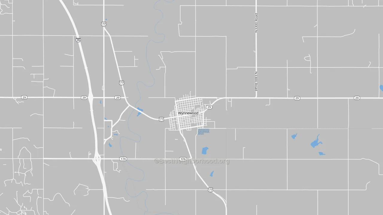 Transit Grade map of Wynnewood, OK