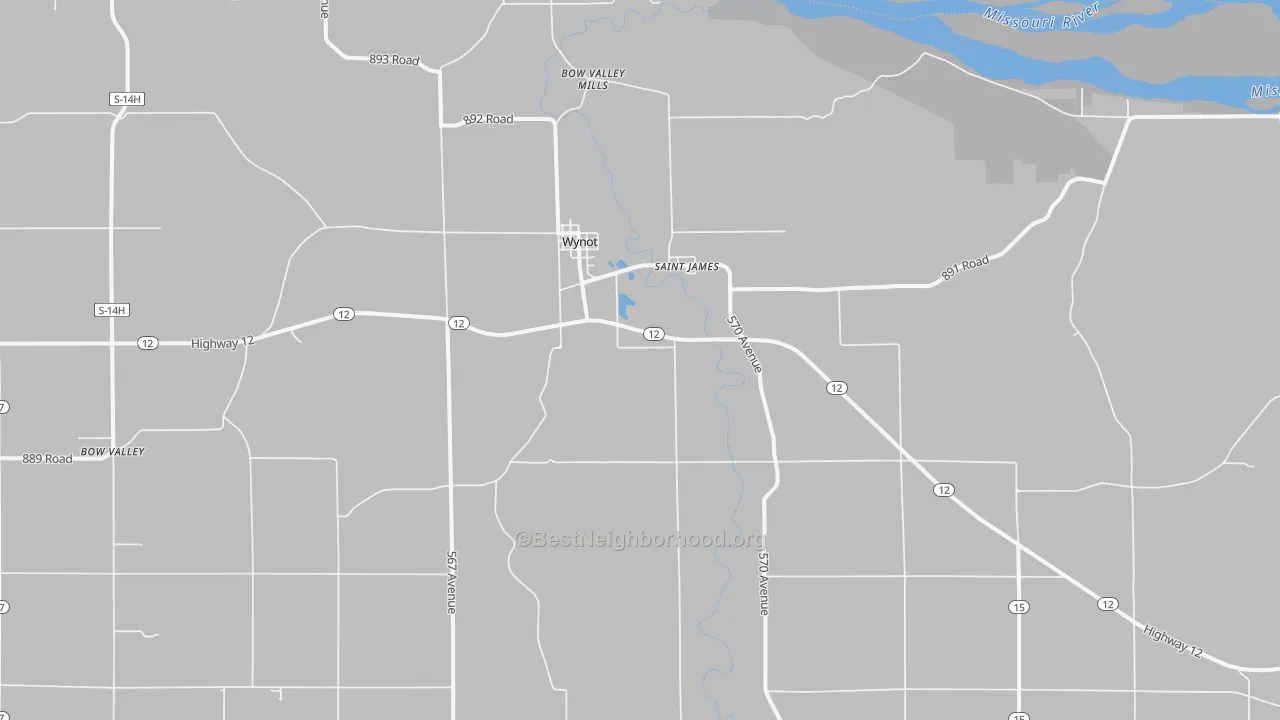 Transit Grade map of Wynot, NE