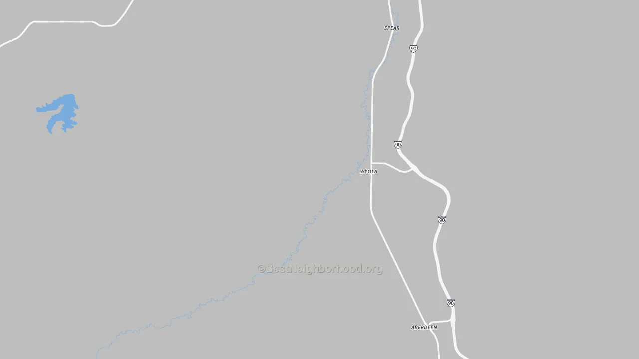 Transit Grade map of Wyola, MT