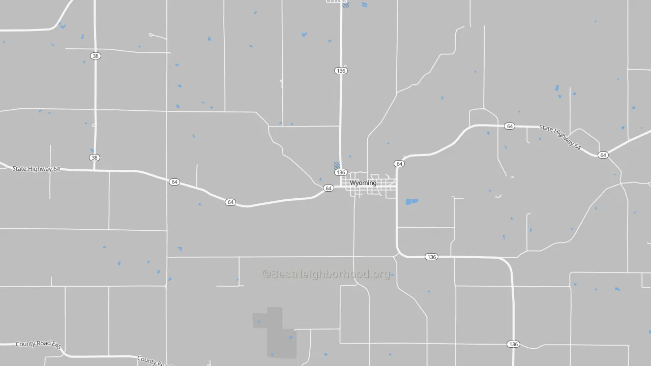 Transit Grade map of Wyoming, IA