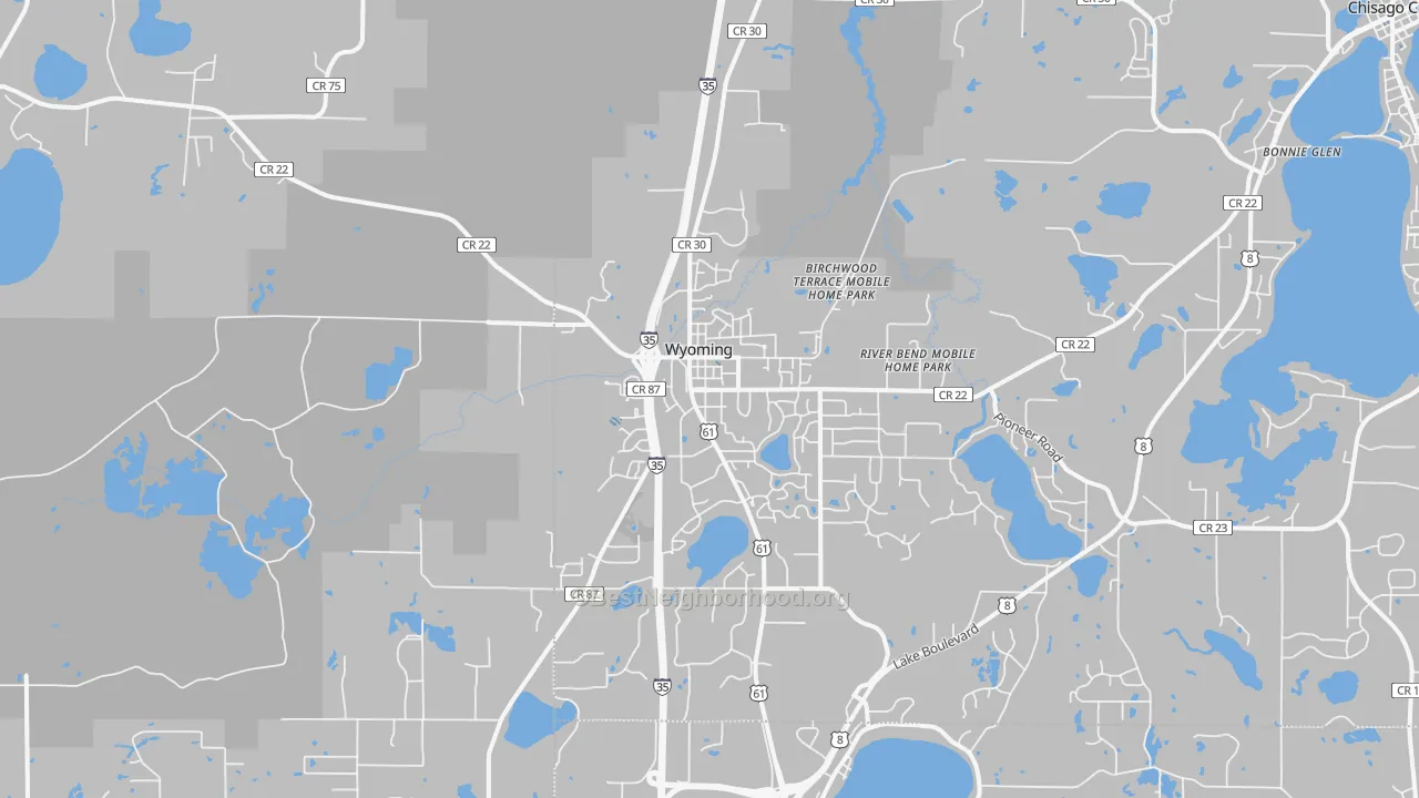 Transit Grade map of Wyoming, MN