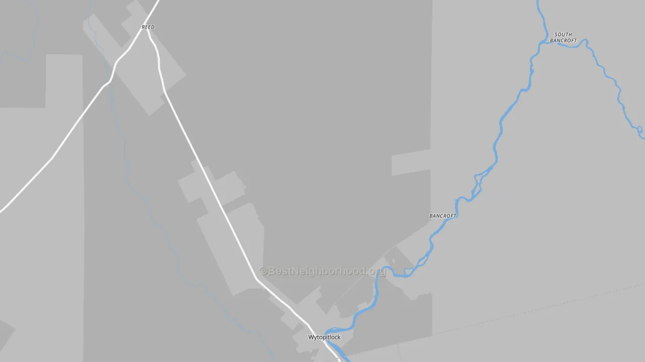 Transit Grade map of Wytopitlock, ME